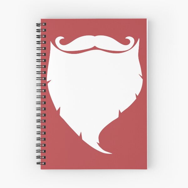 Item preview, Santa Beard white Funny Humour Santa Claus Mustache Xmas Red designed and sold by peachyline.