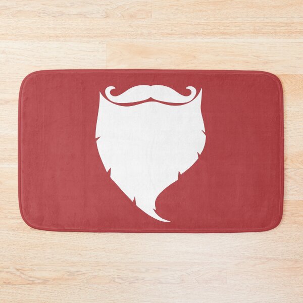 Item preview, Santa Beard white Funny Humour Santa Claus Mustache Xmas Red designed and sold by peachyline.