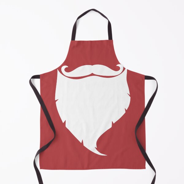 Item preview, Santa Beard white Funny Humour Santa Claus Mustache Xmas Red designed and sold by peachyline.