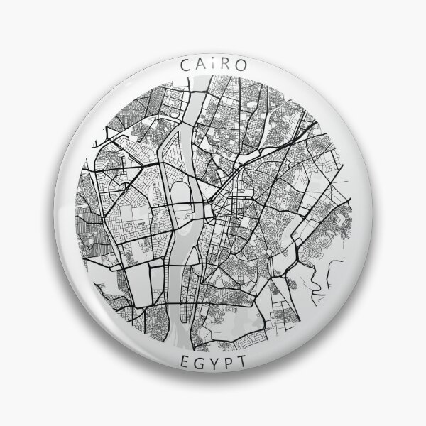 Artikelvorschau, Karte von Kairo, Ägypten (Thema 1) entworfen und verkauft von Mapnify.