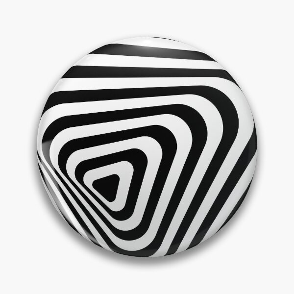 Artikelvorschau, Schwarz-weiße optische Dreiecks-Illusionslinien entworfen und verkauft von kindxinn.