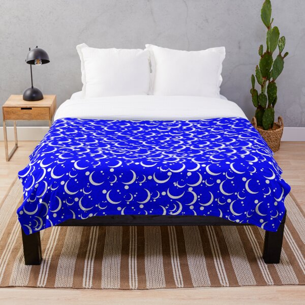 Item preview, Moon Pattern with Blue Background designed and sold by Nurul Hoda.