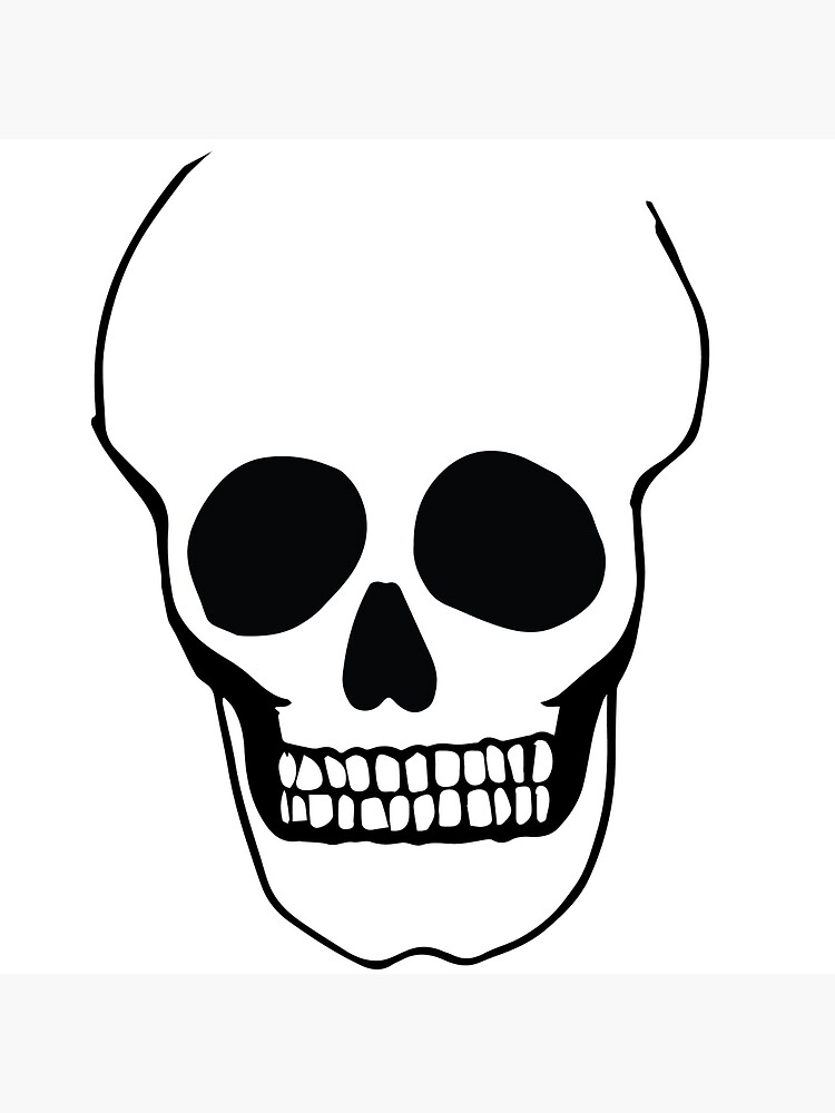 Naked Skull Poster By Mdesigns Redbubble