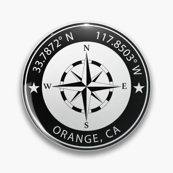 Item preview, Orange, California Geographical Coordinates designed and sold by TeeOhGraphics.