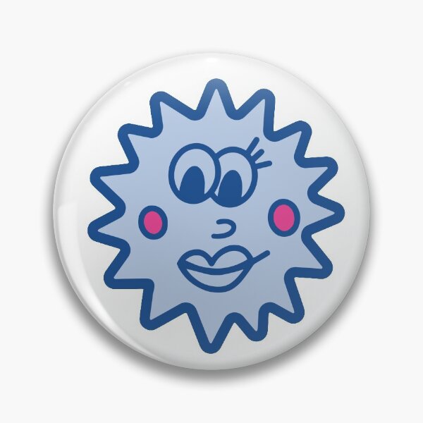 Item preview, Blue Funky Sun Face designed and sold by mollymariani.