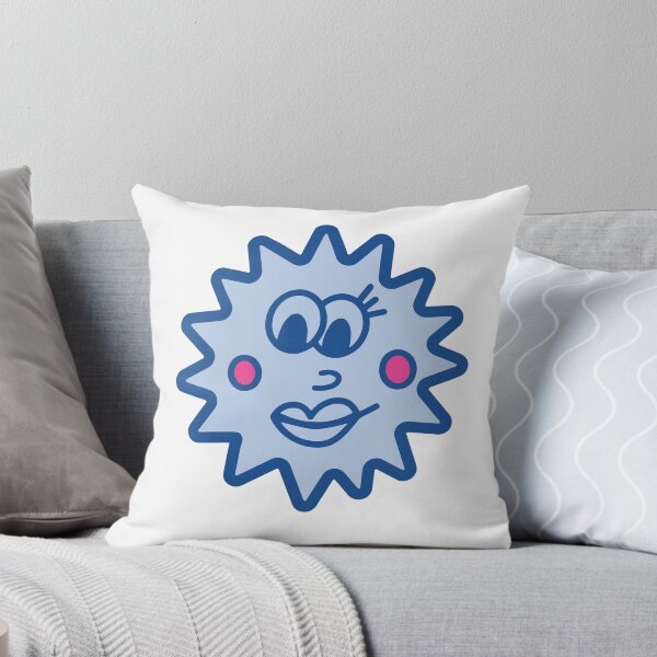 Item preview, Blue Funky Sun Face designed and sold by mollymariani.