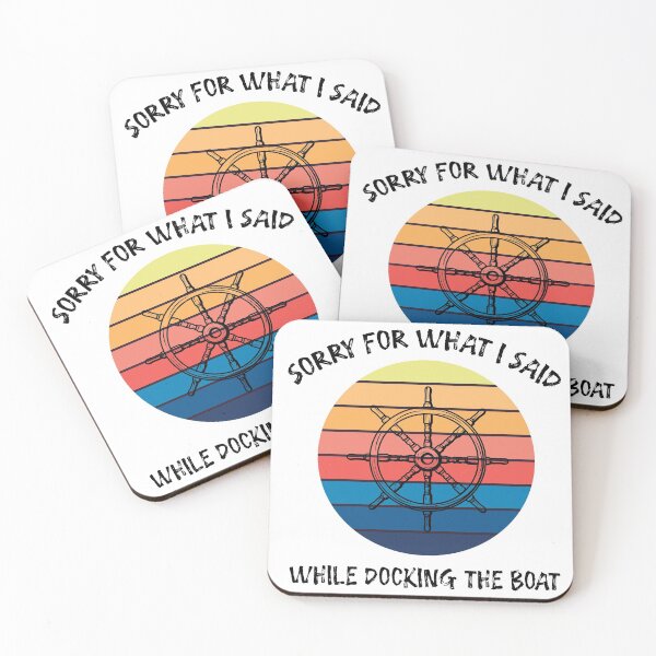 Item preview,  Sorry For What I Said While Docking The Boat Sticker Vintage Style designed and sold by BadrLuke01.