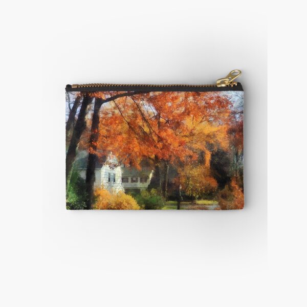 Item preview, Suburban Street in Autumn designed and sold by Susan Savad.