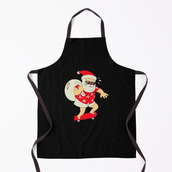 Aperçu de l'œuvre Noël Skateboarding Santa créée et vendue par ZenCloak.