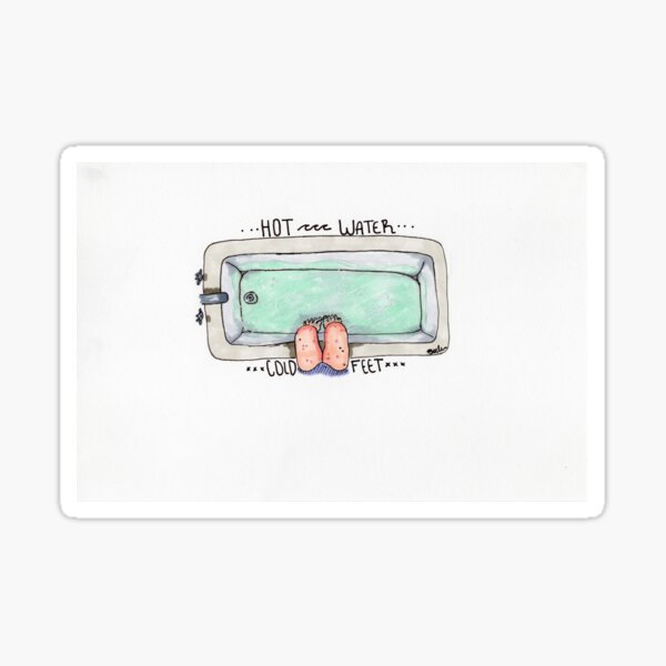 Cold Feet Sticker