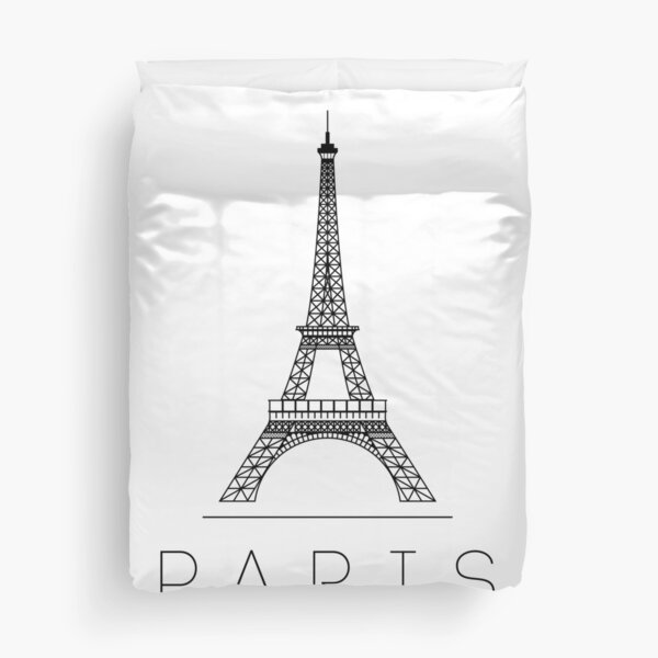 Eiffel Tower Paris Duvet Cover