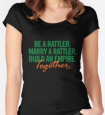 Marry a Rattler Collection by Graphic Snob® Women's Fitted Scoop T-Shirt
