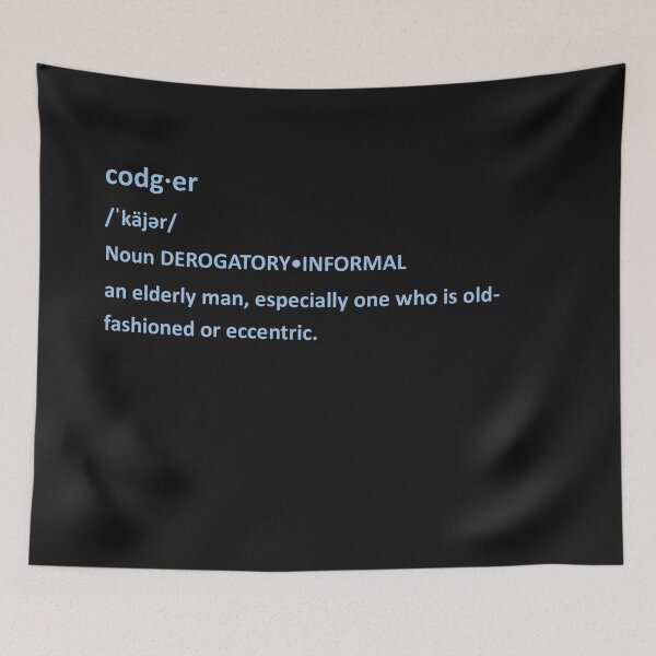 Item preview, Codger Definition Light Blue Letters designed and sold by AliCatOriginals.