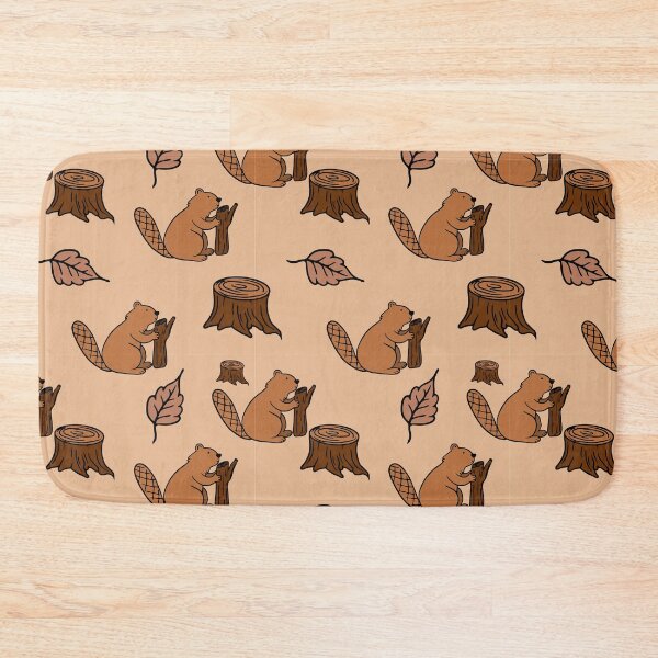 Item preview, Happy beaver pattern designed and sold by RoyalPeople.