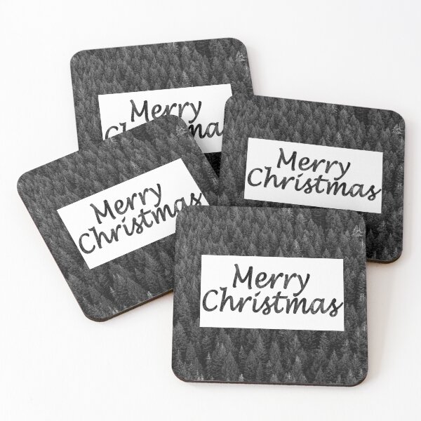 Item preview, Black and white Merry Christmas designed and sold by felinefeelings.