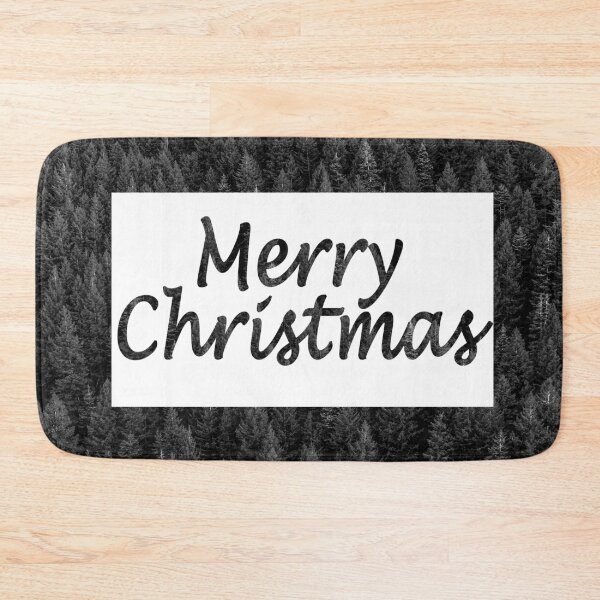 Item preview, Black and white Merry Christmas designed and sold by felinefeelings.