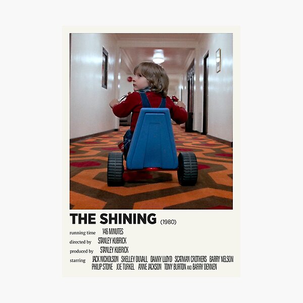 The Shining (1980) Alternative Film Poster Photographic Print