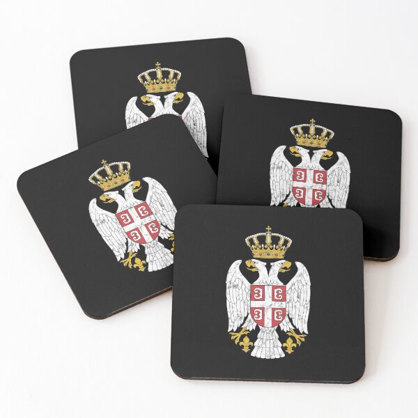Item preview, Serbian coat of arms Serbian flag symbol Balkans gift designed and sold by Nessshirts.