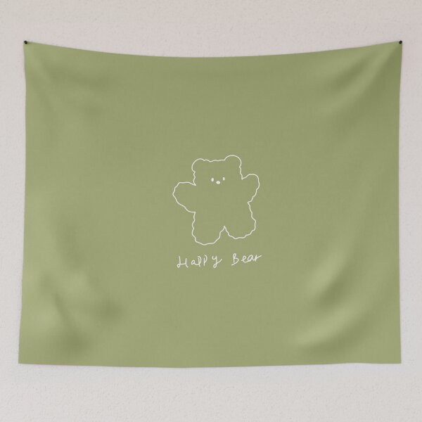 Item preview, happy bear illustration designed and sold by rebeccaxlewis.