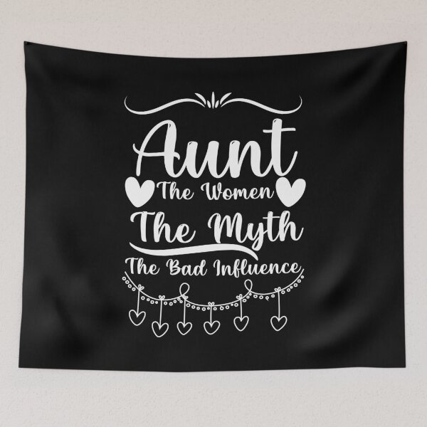Item preview, Womens Funny Vintage Aunt The Woman The Myth The Bad Influence For Auntie Relaxed designed and sold by Shopini.