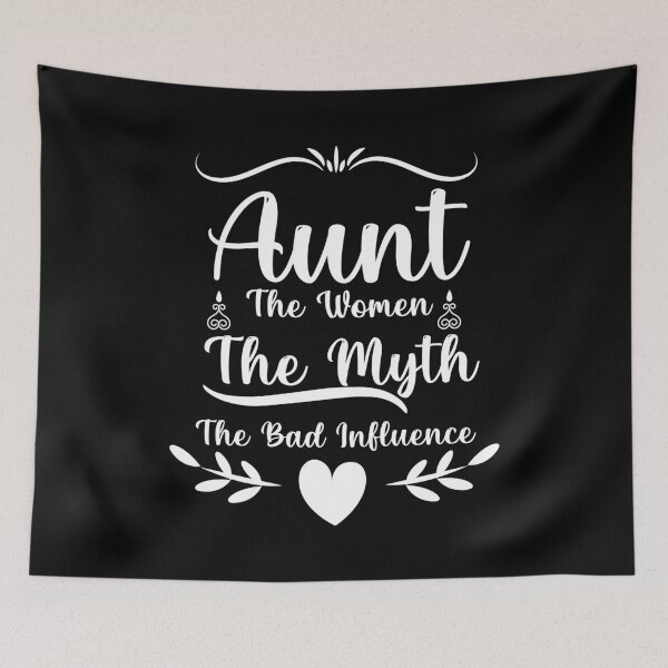 Item preview, Womens Funny Vintage Aunt The Woman The Myth The Bad Influence For Auntie Relaxed designed and sold by Shopini.
