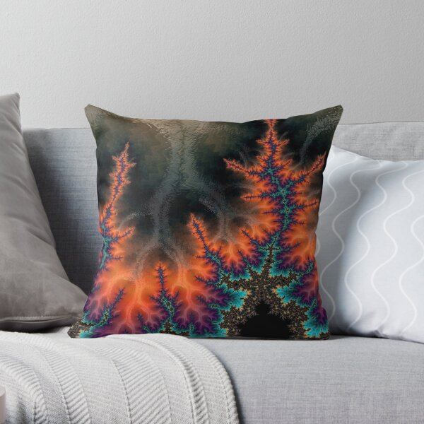 World On Fire Throw Pillow
