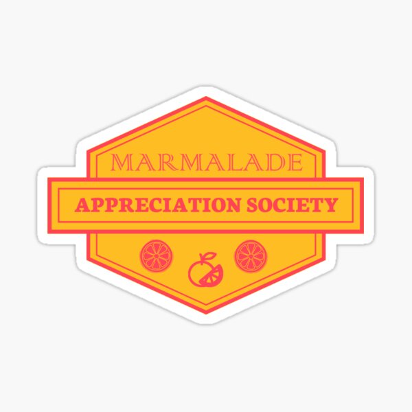 Item preview, Marmalade Appreciation Society Logo designed and sold by SolidEarthArt.