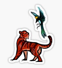 Tiger and Magpie Sticker