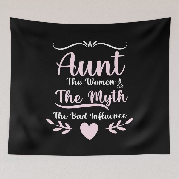 Item preview, Womens Funny Vintage Aunt The Woman The Myth The Bad Influence For Auntie Relaxed designed and sold by Shopini.