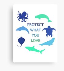 Protect What You Love Canvas Print