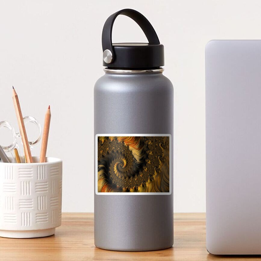 Feathered Fractals Sticker