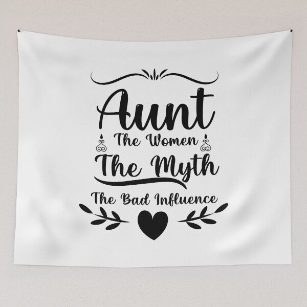 Item preview, Womens Funny Vintage Aunt The Woman The Myth The Bad Influence For Auntie Relaxed designed and sold by Shopini.
