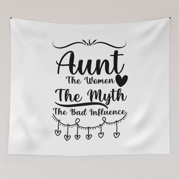 Item preview, Womens Funny Vintage Aunt The Woman The Myth The Bad Influence For Auntie Relaxed designed and sold by Shopini.