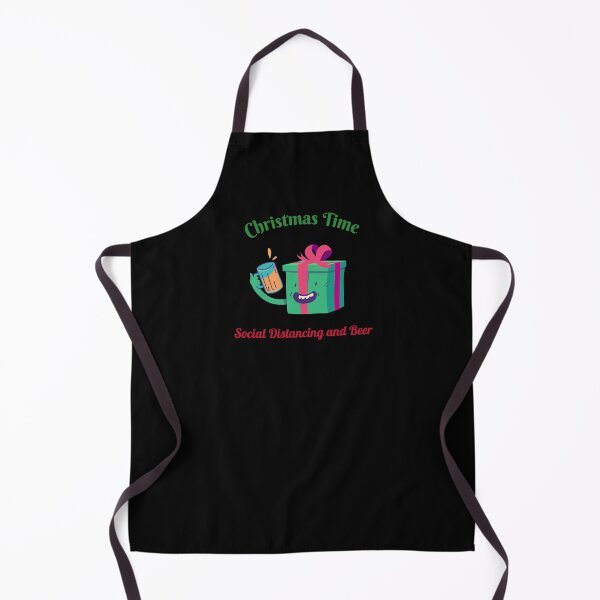 Item preview, Christmas Time Social Distancing and Beer designed and sold by FitFabFunny.