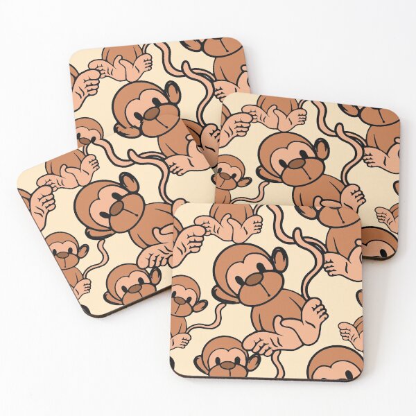 Item preview, Cute monkey pattern designed and sold by RoyalPeople.
