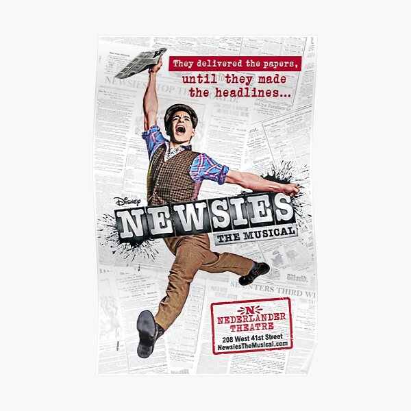 Newsies Original Poster By Christopher66 Redbubble