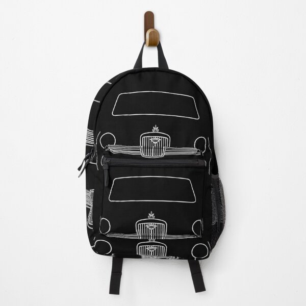 Item preview, Wolseley 1500 classic 1960s British saloon car white outline graphic designed and sold by soitwouldseem.