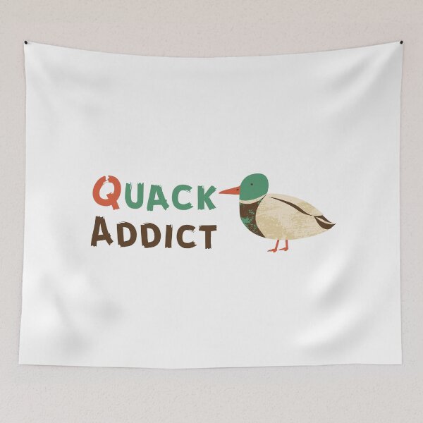 Item preview, Quack Addict - Duck Design - Animal Puns designed and sold by ShakePoD.