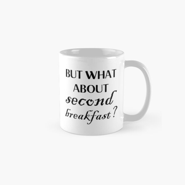 mais qu'en est-il du deuxième petit-déjeuner? - noir Mug classique