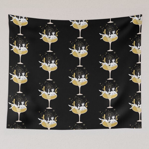 Item preview, Christmas Time Social Distancing and Wine designed and sold by FitFabFunny.