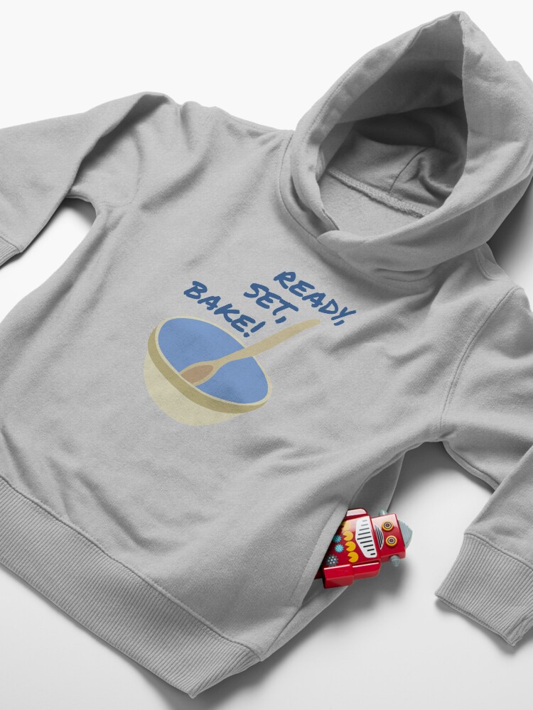 Alternate view of Ready Set Bake! Design, Great British Bake Off Toddler Pullover Hoodie