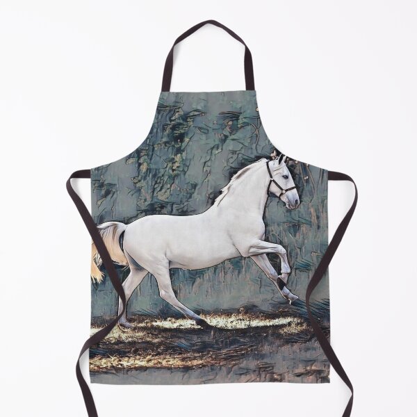 Item preview, GALATHI White Horse Blue - Horse designed and sold by Galathi Designs.