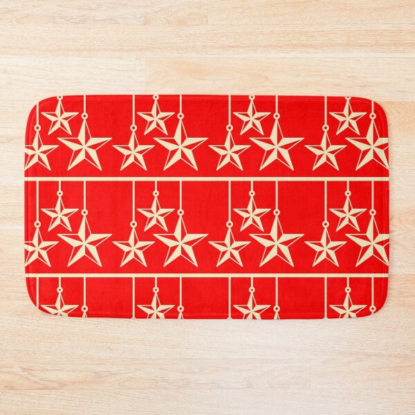Artikelvorschau, Merry Christmas Star ( red background ) entworfen und verkauft von Patternsonly.