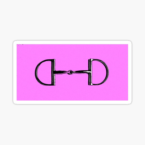 "Fuchsia Horse Bit Design" Sticker for Sale by redfox3 Redbubble