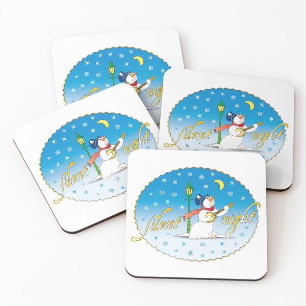 Item preview, silent night christmas snowman lantern moon snowflakes cylinder designed and sold by Helen-Storm.