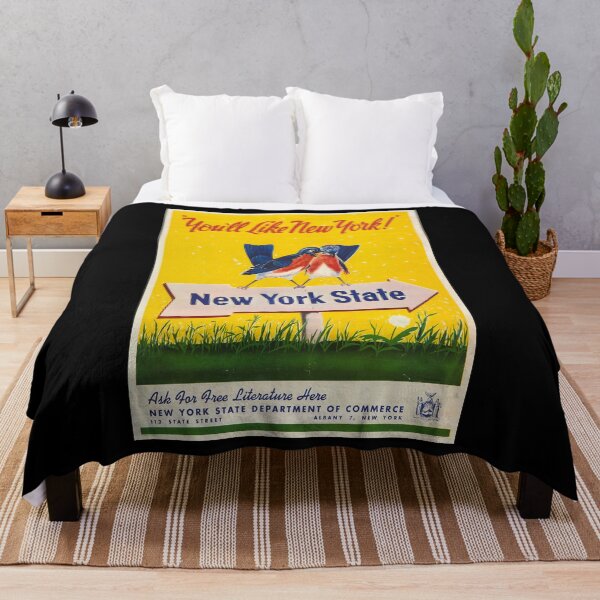 Item preview, retro classic New York State poster designed and sold by CorasPosters.