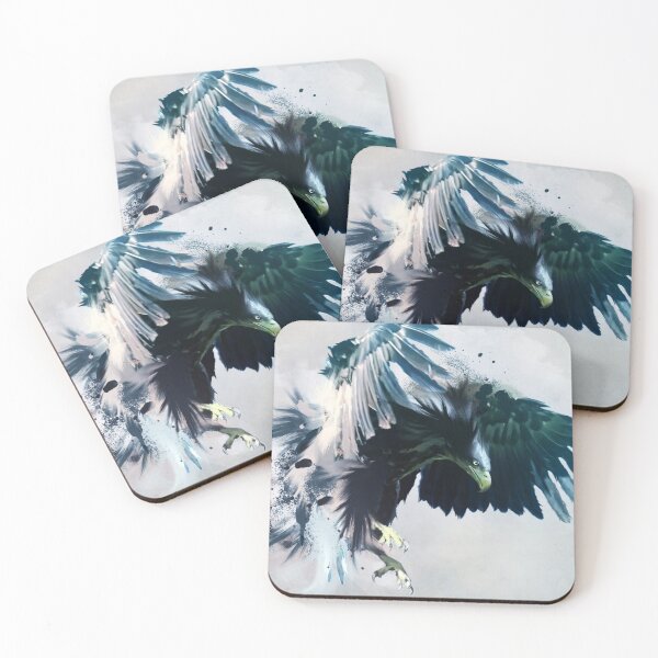 Item preview,  hunting black eagle illustration designed and sold by 42youbest.