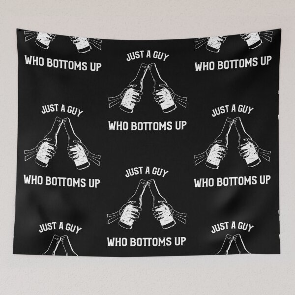 Item preview, Just A Guy Who Bottoms Up Beer Chug designed and sold by FitFabFunny.