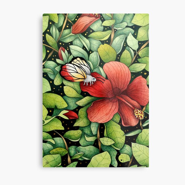 White butterfly Metal Print