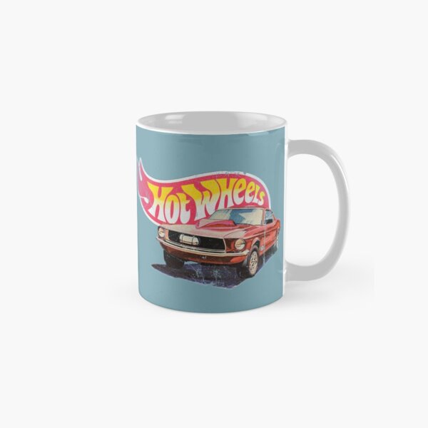 Mustang- 1968 Custom - Vintage, Distressed Hot Wheels 1968 Custom - Red Line Classic Mug